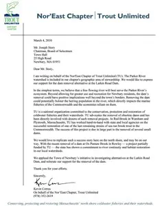 Larkin Letter of Support